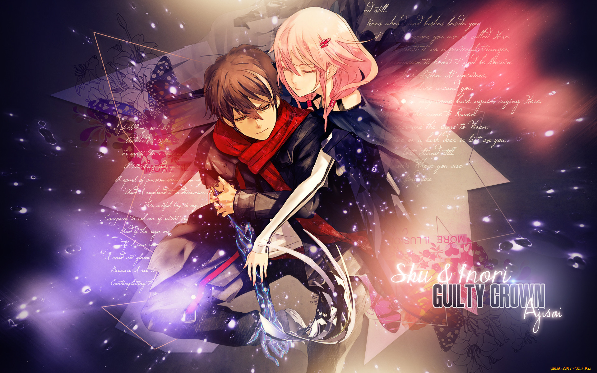 Обои GUILTY CROWN Аниме Guilty Crown, обои для рабочего стола, фотографии  guilty, crown, аниме, парень, shu, ouma, inori, yuzuriha, девушка Обои для  рабочего стола, скачать обои картинки заставки на рабочий стол.